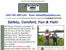 Tablet Screenshot of jeffkingfishing.com